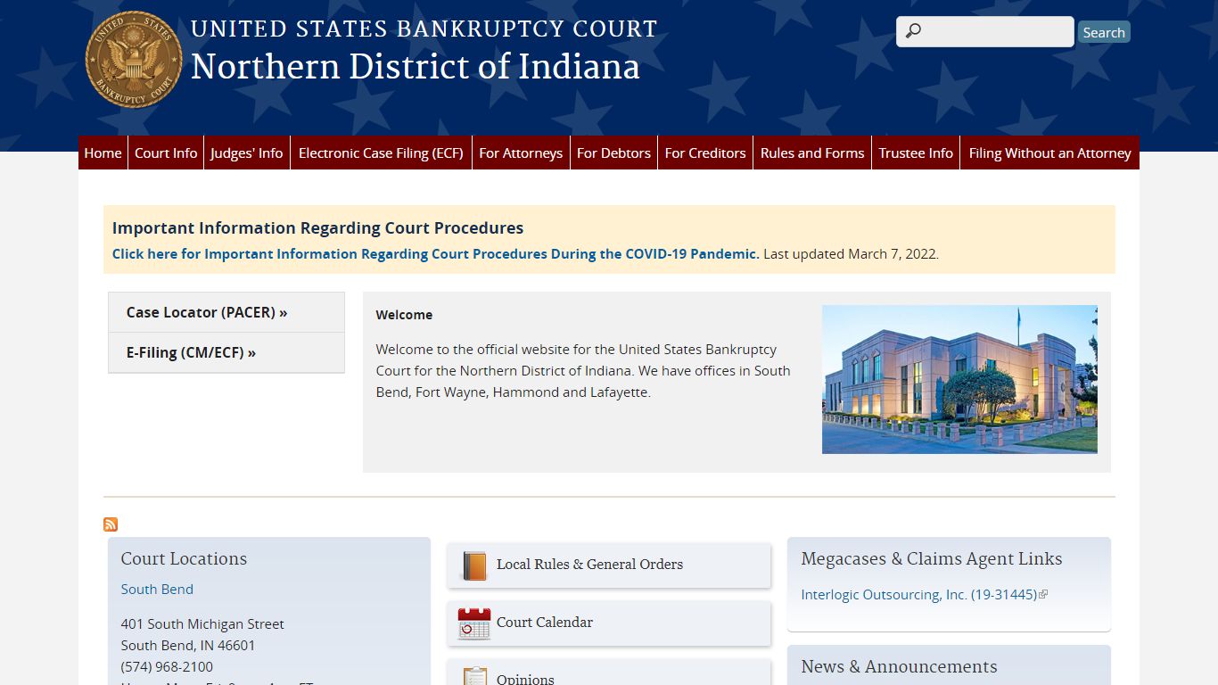 Northern District of Indiana | United States Bankruptcy Court